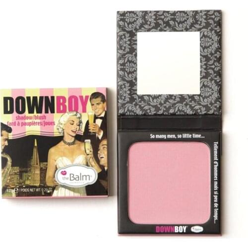The Balm Down Boy Blush Shadow Rosy Talk-free Pink Peach Nude Face Make-Up