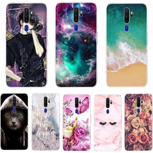 Cases For Oppo A9 A5 2020 back Case Soft TPU Phone Shell For OPPOA9 OPPOA5 A 9 Coque a5 Cover Silicon Protective Funda 6.5" cat
