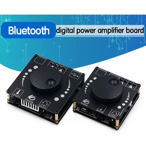 Bluetooth 5.0 50W/20Wx2 Wireless Audio TPA3116D2 Digital Power amplifier Stereo board Amp Amplificador USB AUX 3.5MM