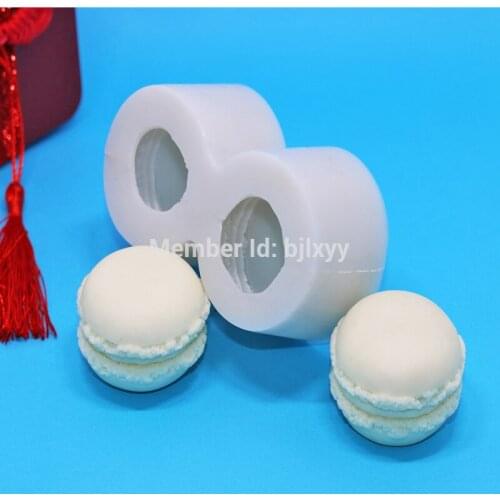 Two Holes Silicone Macaron Small Cake Mold Soap molds Baking Silicone Mould