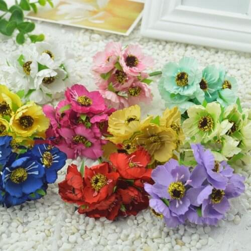 Artificial flowers Fresh and good simulation flower cherry plum silk flower garlands rattan material DIY accessories wholesale d