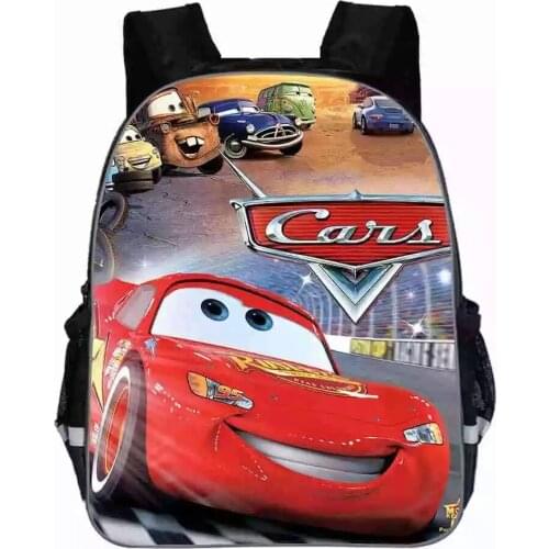 Disney 95 Cars Schoolbag Cool 3D Printing Backpack Kindergarten Baby Boys School bags Kids Bookbag 11/13/16/18 Inch