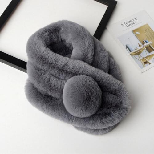 Winter Hot Sale Oversize Wholesale Faux Rabbit Fur ScarfWomen Winter Warm Scarf Fashion Thicken Fur Imitation Fur Grass Scarve
