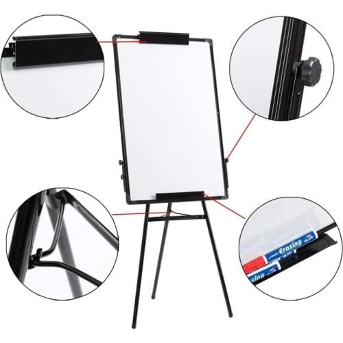 Multifunction Magnetic Whiteboard Triangle Self-Standing White Board Folding Writing Painting Double Side Whiteboard Eraser HWC