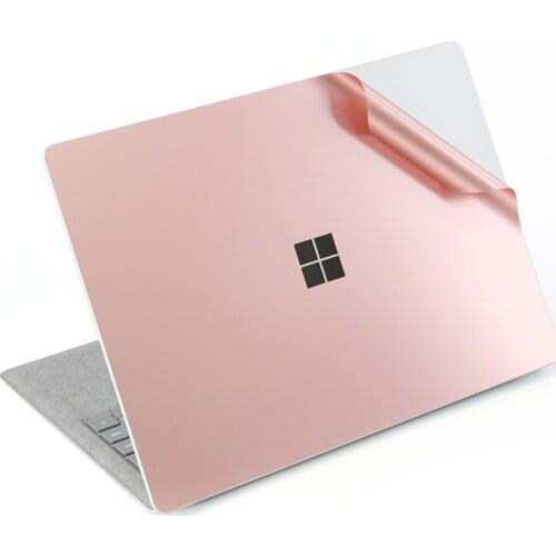 For Microsoft Surface Laptop Decals Anti-scratch Waterproof Sticker, Rose Gold Premium Removable Full Body Protective Skin Cover