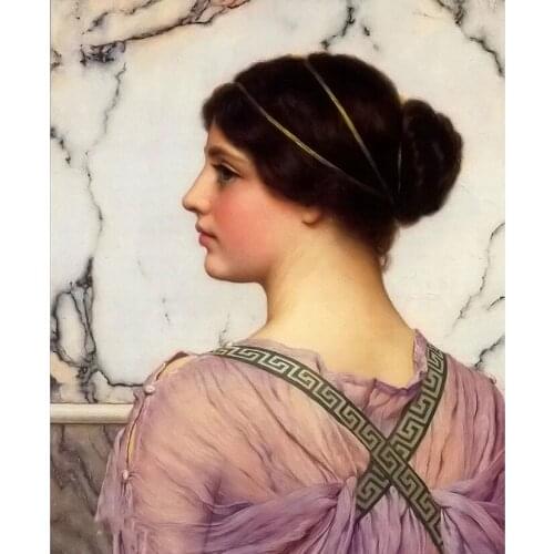 New 5D DIY Full Round Square Rhinestone Dutch Classical Beauty Artwork Crystal Diamond Painting Cross Stitch Kit Art Mosai P1089