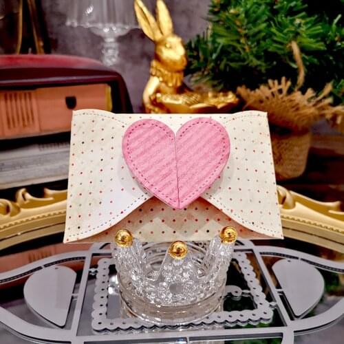 Panalisacraft Big envelope heart Cutting Dies diecut Stencils DIY Scrapbooking/photo album Decorative Embossing DIY Paper Cards