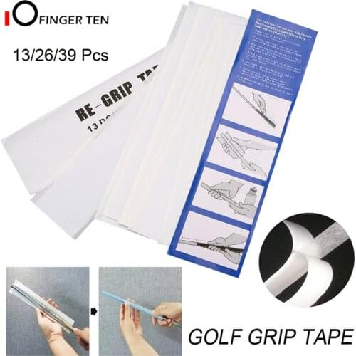 Professional Golf Club Grip Tape Double Sided Adhesive Strips 22cm x 5cm Value 13/26/39 Pcs for Regripping Clubs