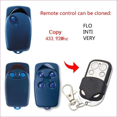 Flo Remote Control 433.92mhz Universal Transmitter Replacement Duplicator Garage Door Gate 433mhz Fixed Code