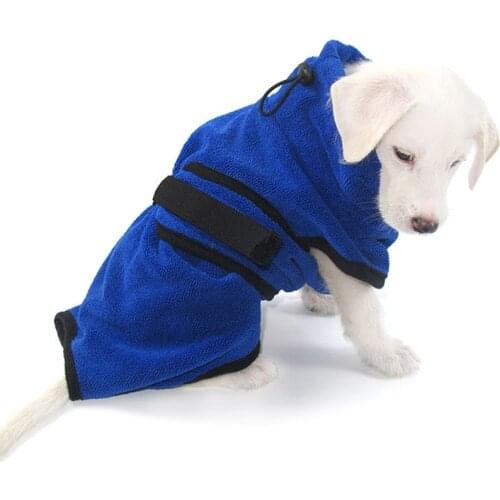 Pet Towel Super Absorbent Dog Bathrobe Superfine Fiber Towel Quick Dry Cat Bath Towel Dog Bath Warm Clothes Quickly Drying Towel