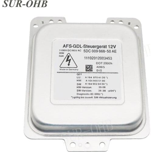 SUR-OHB 5dc00906050 5DC009 060-50 Xenon Headlight ballastD1S D1R AFS GDL Steuergerat Ballast A164 8704 126 White Sticker A16487