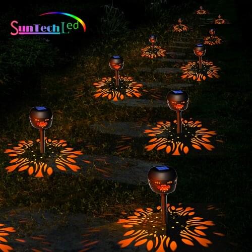 LED Solar Lawn Lamp, Waterproof Outdoor Projection Ground Light, Lighting Solar Pathway Lamp For Garden Decor Landscape