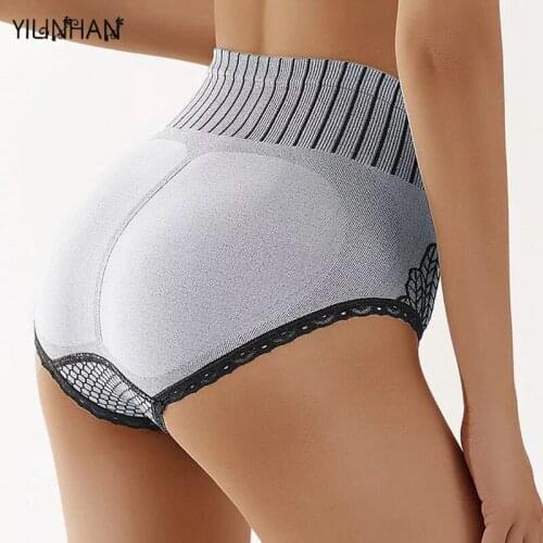 YILINHAN Seamless Panties Underwear Women High Waist Brief Hip Lift Underpanties Breathable Pant Sexy Lingerie M-XL Body Shaper