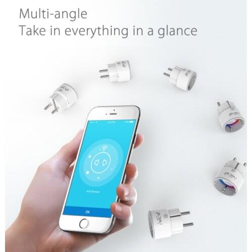 Mini Smart Power Socket 10A Wifi Wireless Switch EU Electric Plug Outlet Remote Control Timer With Alexa Echo Google Home