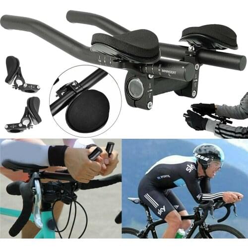 Bicycle Rest Tt Handlebar Clip On Aero Bars Black Handlebar Extension Triathlon Tri Bars Mtb Road Bike Cycling Rest Handlebar