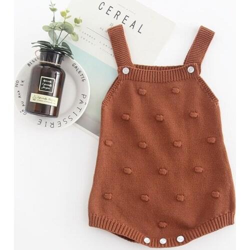 Knitted Baby Bodysuit Autumn Newborn Baby Girls Clothes Costume Cotton Infant Toddler Bodysuit For Boys Sleeve Overalls For Kids