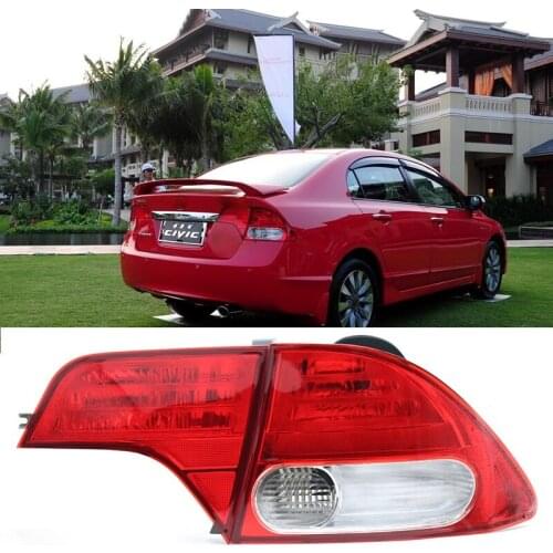 For Honda Civic rear taillight assembly 2006-2011 Civic taillight turn signal brake lamp cover
