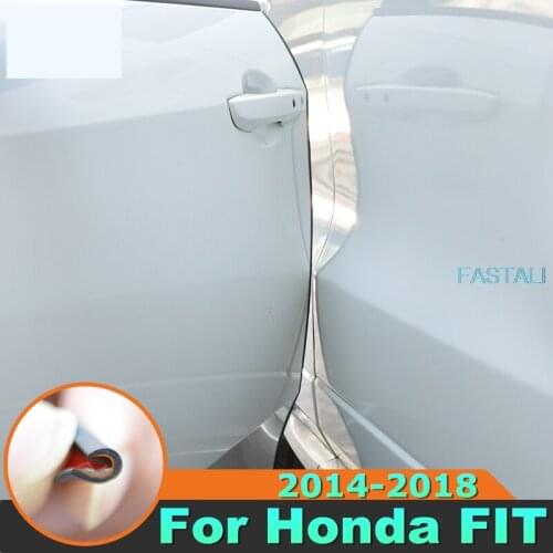 For Honda FIT JAZZ 2014-2018 Door anti-collision door edge scratch-resistant body protection strip URV Car