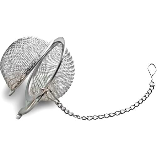 Stainless Steel Tea Strainer Ball Shape Spice Mesh Strainer Filter Diffuser For Loose Tea Leaf Home Kitchen Accessories