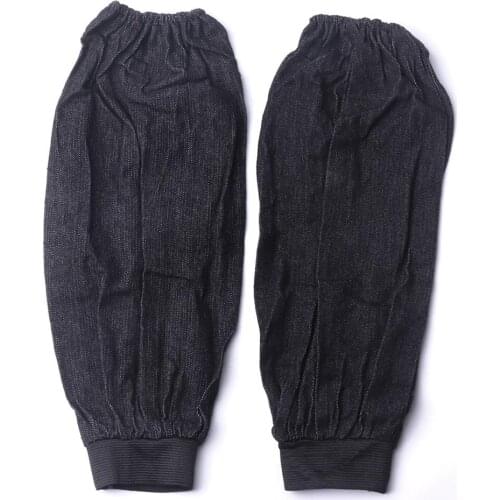 Universal 1 Pair 38cm*16.5cm Welding Denim Wear-resistant Dustproof Sleeves Blue Unisex Use for Car Repair