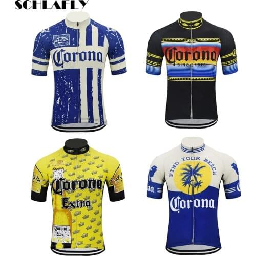 4 styles Corona cycling jersey short sleeve summer bike wear jersey road jersey cycling clothing bicycle clothes schlafly