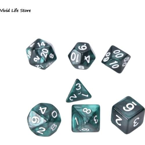 7Pcs Multi-Sided Dices Game Dice for Party Bar KTV Props Gift DIY