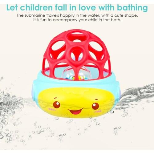 Baby Bath Toys Floating Soft Submarine Beach Toys Pool Water Toys For Toddlers Cute Bathtub Toy For 1-3 Years Old Children