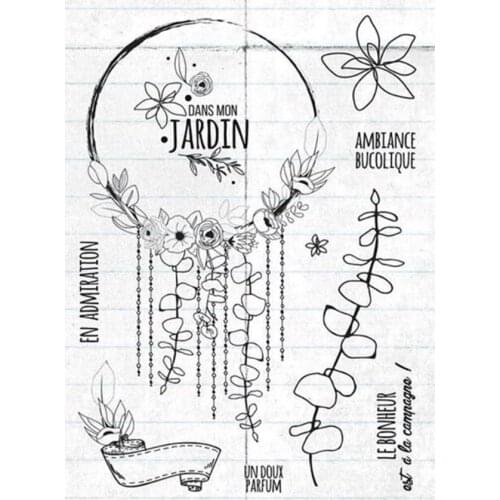 French Clear Silicone Stamp / seal for DIY Scrapbooking / Album Decorative Clear Stamp Sheets A024