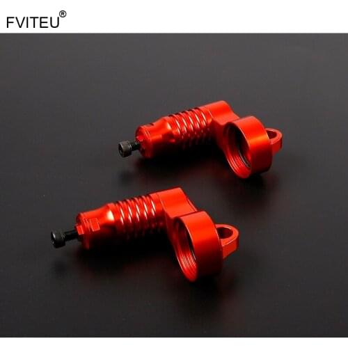 FVITEU CNC Alloy Shocks Ddjustable Buffer cap set for Losi 5ive T Rovan LT King motor X2