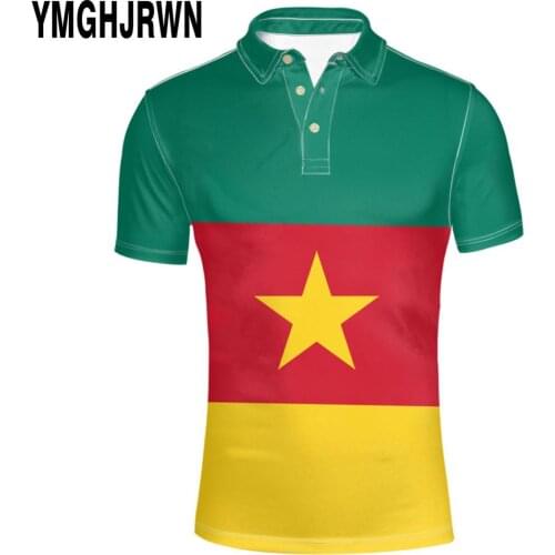 CAMEROON free custom name number cmr country Polo shirt nation flag cameroun cameroonian cm french print photo logo clothes