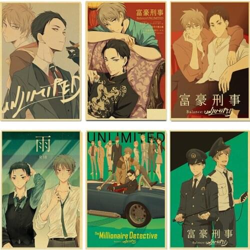 Classic Anime BalanceUNLIMITED Posters Retro Kraft Paper Poster Bar Room Decoration Painting Art Wall Sticker Picture