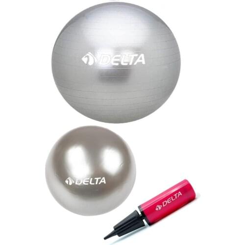 SERESSTROE Delta 65 cm Pilates Ball 25 cm Mini Balance Ball And Pump Set Fitness Sport Gym Tracksuit Sport Suit Tracksuits Wives