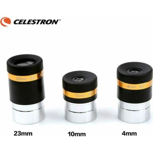 CELESTRON 1.25" 62 Degrees 4mm 10mm 23mm Eyepiece Lens Aspheric Wide Angle HD Multi-Coated Ocular Adapter Astronomical Telescope