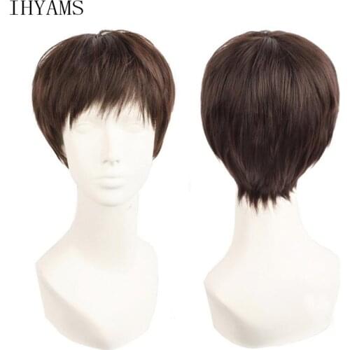 Anime Voltron:Legendary Defender Lance Cosplay Wig Brown Short Heat Resistant Synthetic Hair Wigs + Wig Cap