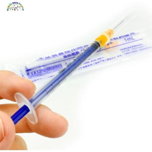 12PCS Dog Cat Vaccine Special Disposable Sterile Syringe Veterinary Pet Syringe Anti-mite Feeding Device 1ml 2ml 5ml 10ml 20ml