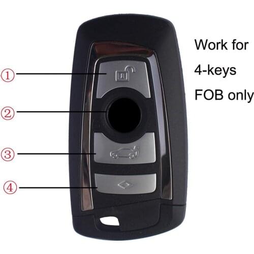 Silicone Key Case for BMW New X3X4/X6 5 Series Trapezoid Style Key FOB - 3 Buttons Silicone Case Cover Protector Holder