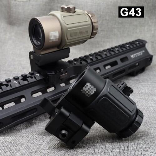 SOTAC Tactical G43 3x Magnifier Scope Sight with Switch to Side STS QD Mount Fit for 20mm Rail Rifle Gun