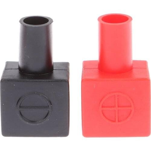2021 New 4pcs/set Universal Square Motorcycle Car Battery Terminals Rubber Covers 13 x 14mm