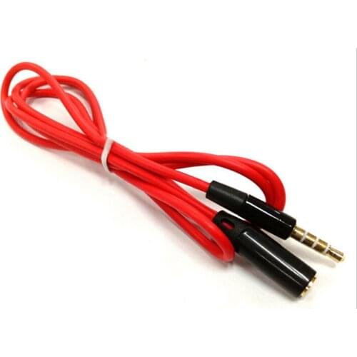 1m Gold Plated Headphone Extension Cable 3.5mm Jack Male to Female AUX Cable M/F Audio Stereo Earphone Extender Cord For iphone