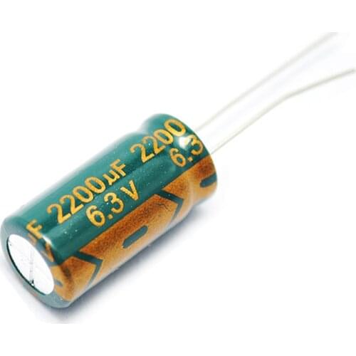 10PCS/LOT Electrolytic Capacitor 6.3V/2200uF 10*20 2200UF 6.3V