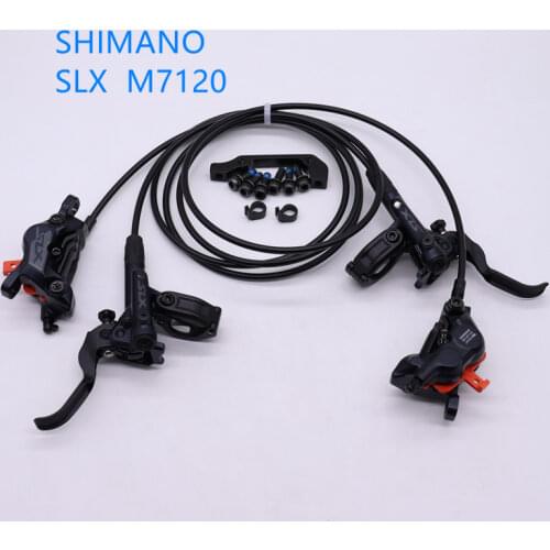 SHIMANO SLX M7120 4 piston brake caliper BL M7100 hydraulic disc brake lever BR-M7120 + BL-M7100 for MTB bike bicycle oil brake