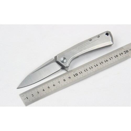 Brave Fighter 0808 D2 blade All Steel Handle Tactical Folding Knife Ball Bearing Hunting Camping Outdoor EDC Pocket Tool