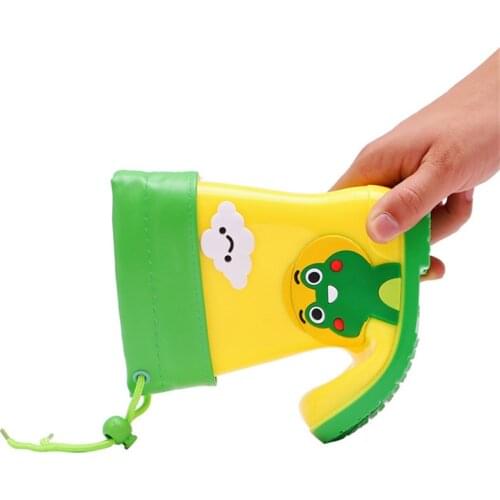 Children Cartoon Rain Boots Boys Girls Plus Velvet Warm Water Shoes Kids Rainboots Non-slip Wear-resistant Waterproof 03B