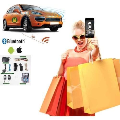 APP 12V Remote Start For Car Alarm System Push Engine PKE Start Stop Button Lock Ignition with Remote Keyless Go Entry System