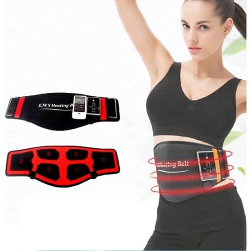 EMS Heating Belt TENS Myostimulator Heated Infrared Physiotherapy Waist Massager Acupuncture Massage Lumbar Muscle Relaxation