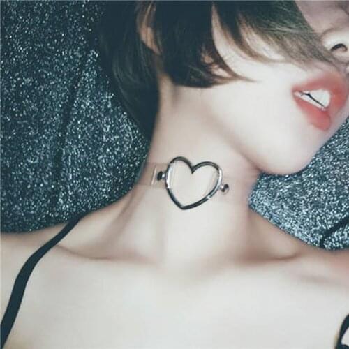 EXVOID Sexy Necklace BDSM Bondage Adult Game Halloween Party Cosplay Slave Restraint Heart Neck Collar Fetish Sex Toy For Women