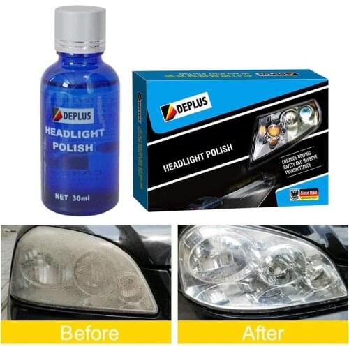 30ml Car Headlight Repair Kit Lamp Cover Scratch Repair Polishing Tool Set Refurbished Coating Liquid Bright Coating Solution