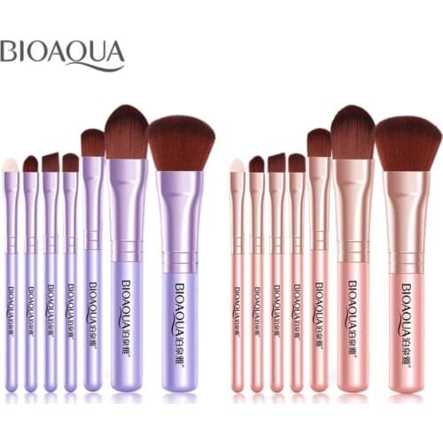 7PCS/SET Pro Women Face Makeup Brushes Set Facial Cosmetic Beauty Eye Shadow Foundation Blush Brush Make Up Brush Tools BIOAQUA