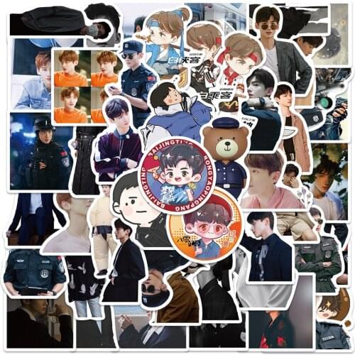 10/50PCS Bai Jingting Star Hand Account Stickers for DIY Luggage Suitcase Computer Phone Notebook Skateboard Decorative Sticker