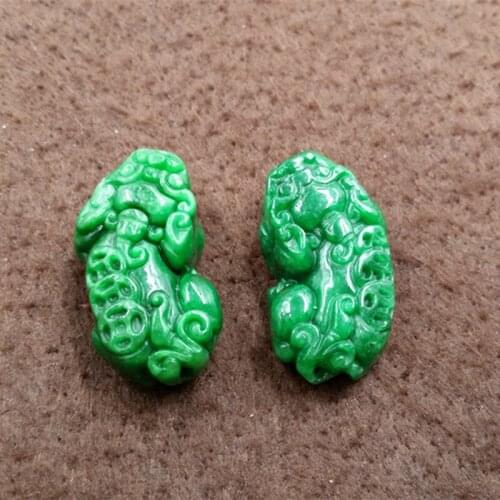 The new factory wholesale boutique green dry green jade pendant pendant to spread the brave Citroen raw jade wholesaleroom Art